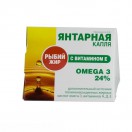 Рыбий жир, Янтарная капля капс. 300 мг №100 Омега-3 с витамином e